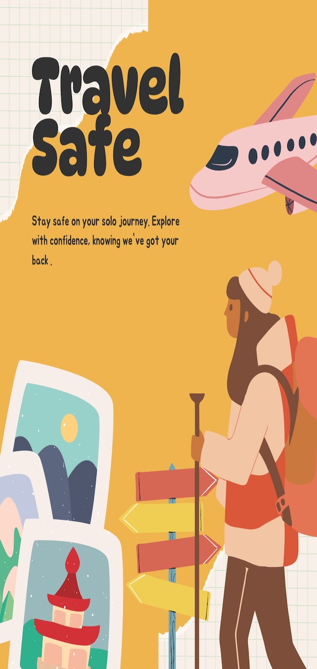Cream Colorful Solo Traveling Tips Instagram Carousel - 2