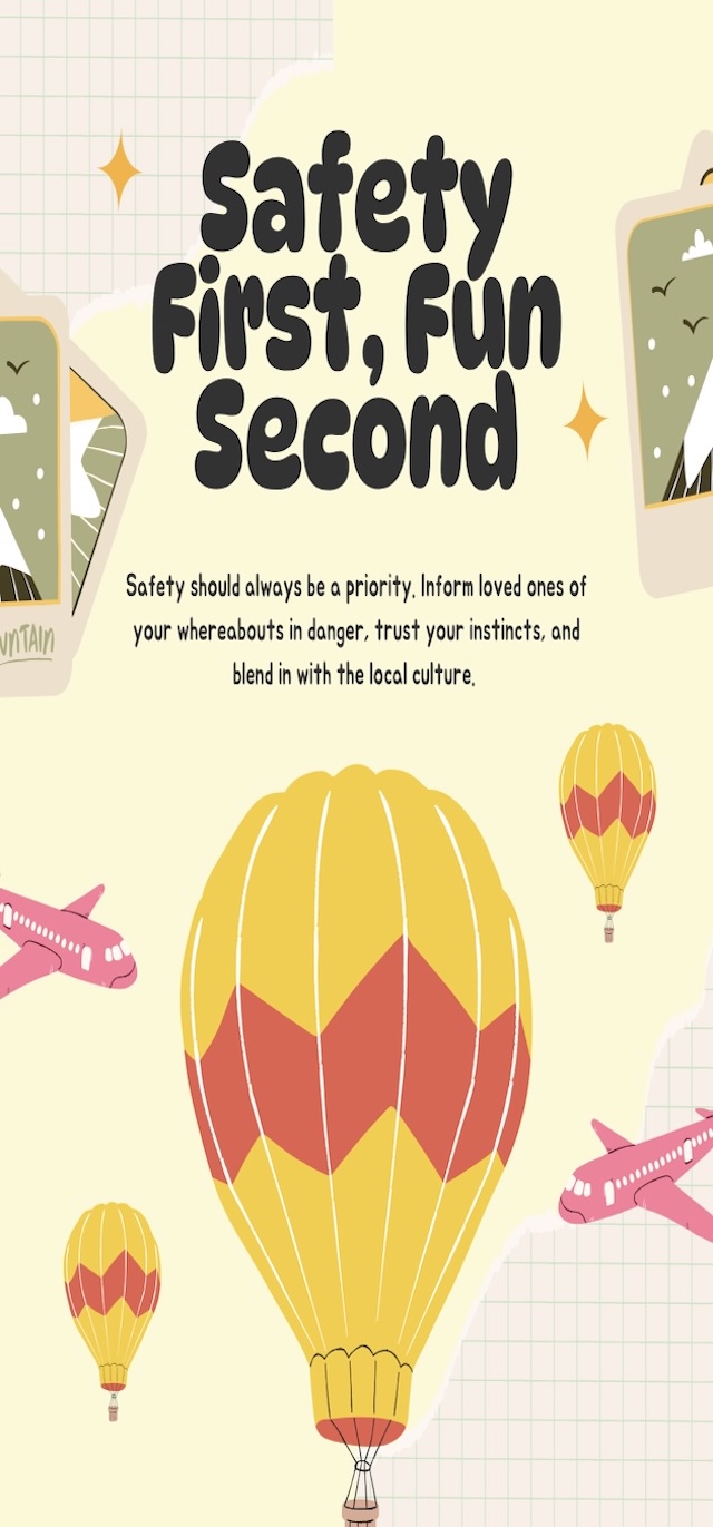 Cream Colorful Solo Traveling Tips Instagram Carousel - 3